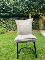 4 eetkamerstoelen beige, Huis en Inrichting, Stoelen, Ophalen, Gebruikt, Stof, Vier