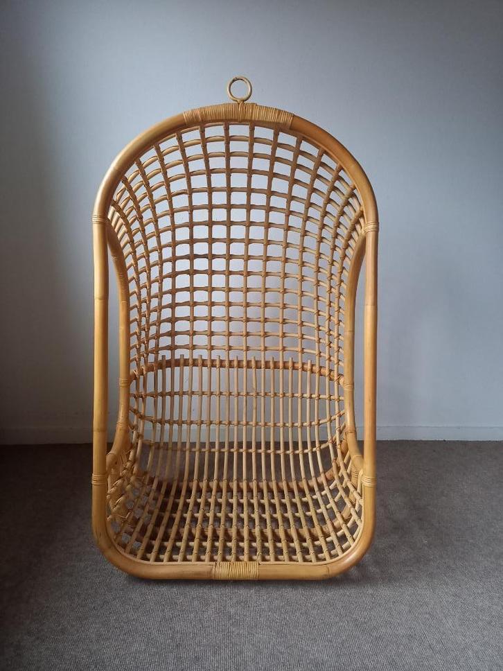 Hangstoel Rotan, Huis en Inrichting, Stoelen, Zo goed als nieuw, Eén, Riet of Rotan, Overige kleuren, Ophalen