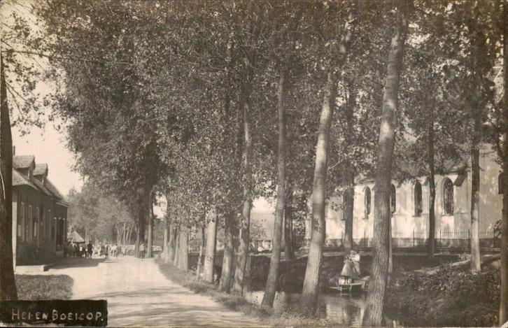 Hei en Boeicop - Fotokaart, Verzamelen, Ansichtkaarten | Nederland, Gelopen, Utrecht, Voor 1920, Ophalen of Verzenden