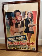 Klassieke filmposter Henry Morgan in notenhouten lijst, Verzamelen, Posters, Met lijst, Ophalen of Verzenden, Zo goed als nieuw