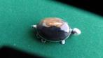 Sculptuur schildpad  Zilver en Hardsteen  Azië 19e eeuw, Antiek en Kunst, Antiek | Goud en Zilver, Ophalen of Verzenden, Zilver