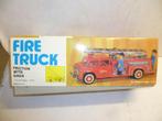 China MF 718 blikken Brandweerauto met frictie motor 27cm la, Ophalen of Verzenden, Nieuw, Bus of Vrachtwagen