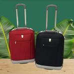 2 x mooie Delsey koffer. Rood Zwart, Ophalen, Zo goed als nieuw, Hard kunststof