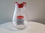 Vintage, glazen LIPTON ICE TEA karaf/schenkkan. 24cm hoog., Ophalen of Verzenden, Zo goed als nieuw, Gebruiksvoorwerp