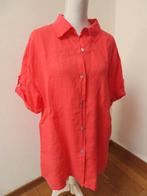 R12 MADE IN ITALY linnen blouse koraal rood XL 46/48, Made in Italy, Maat 46/48 (XL) of groter, Ophalen of Verzenden, Zo goed als nieuw