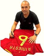 Gesigneerd Iniesta Spanje Beckett Witness COA + Factuur !, Ophalen of Verzenden, Zo goed als nieuw, Buitenlandse clubs, Shirt