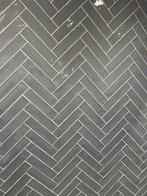 110 glossy blauwe tegels 7,5x30cm, Doe-het-zelf en Verbouw, Tegels, Ophalen, Nieuw, Minder dan 20 cm, 20 tot 40 cm