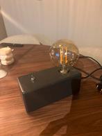 Rechthoekig Nachtlampje met Lampbol, Ophalen of Verzenden, Gebruikt, Hout, Minder dan 50 cm