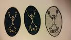 Peace Hippie vintage kleding patch embleem logo figuur, Hobby en Vrije tijd, Ophalen of Verzenden, Nieuw