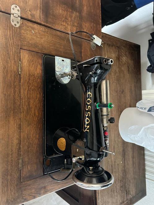 Cosson Antieke Naaimachine met Kast, Antiek en Kunst, Antiek | Naaimachines, Ophalen of Verzenden
