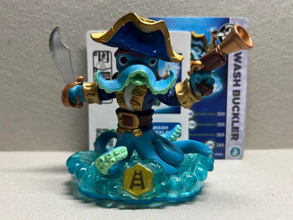Skylanders Swap Force Wash Buckler mét kaart & sticker, 1 speler, Ophalen of Verzenden, Zo goed als nieuw, Role Playing Game (Rpg)