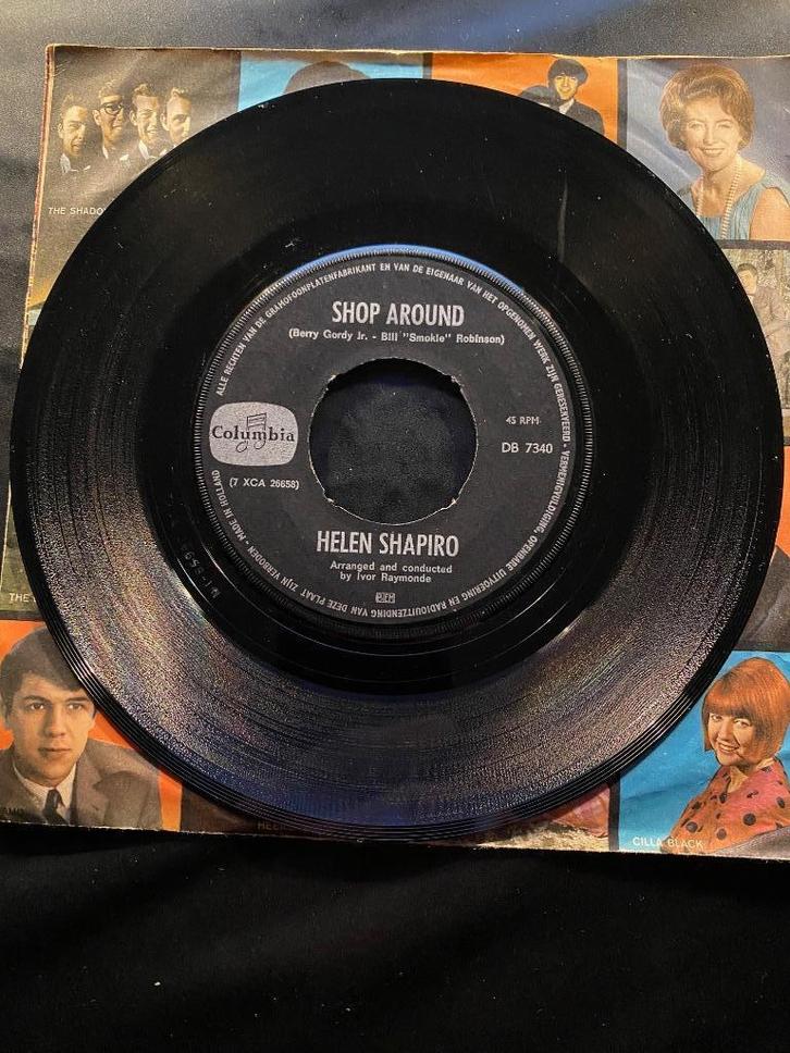 VINYL SINGLE HELEN SHAPIRO: SHOP AROUND / HE KNOWS HOW, Cd's en Dvd's, Vinyl Singles, Gebruikt, Single, Pop, 7 inch, Verzenden