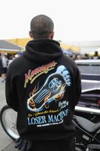 LOSER MACHINE RED HOT HOOD FLEECE BLACK, Maat 52/54 (L), Zwart, Nieuw, Ophalen of Verzenden