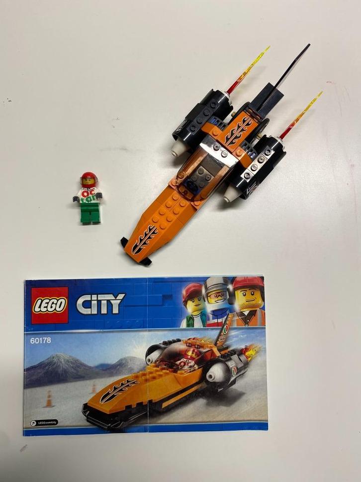 Lego City - Speed car - set 60178, Kinderen en Baby's, Speelgoed | Duplo en Lego, Zo goed als nieuw, Lego, Complete set, Ophalen