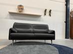 Leolux Bora Balanza Bank 2,5 zits Hoog zwart leer 183, Leolux, 150 tot 200 cm, Tweepersoons, Ophalen of Verzenden