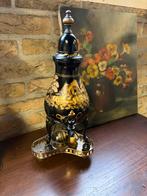 Antiek Tinnen Kannetje met Gouden Decoratie, Antiek en Kunst, Ophalen of Verzenden