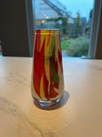 Vaasje fidrio, Ophalen of Verzenden, Minder dan 50 cm, Rood, Glas