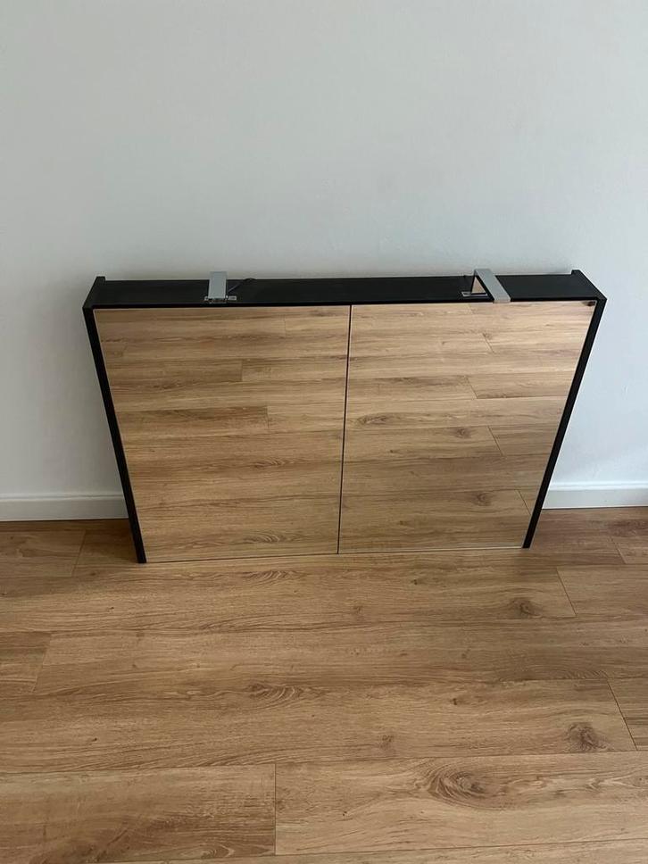Bauhaus Spiegelkast met Verlichting & Stopcontact, Huis en Inrichting, Badkamer | Badkamermeubels, Gebruikt, Spiegelkast, Minder dan 100 cm