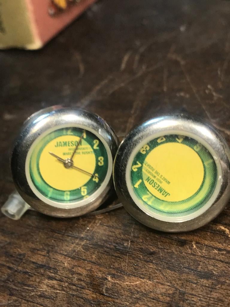 Jameson Whiskey Manchetknopen, Ophalen of Verzenden, Gebruikt, Overige materialen, Verzilverd