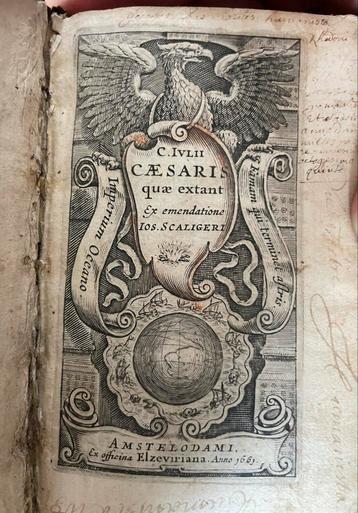Caesar, Scaliger, 1661, Elzevir - Antiek Boek beschikbaar voor biedingen