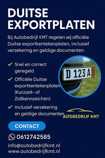 Duitse Export kentekenplaten  service beschikbaar voor biedingen