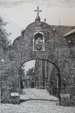 litho poort franciscanenklooster Hieronymus Weert R. Legrand, Antiek en Kunst, Verzenden