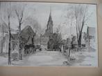 Oud Berkhout kerk en huizen '68 Karel Kolnot verzenden kan, Antiek en Kunst, Ophalen