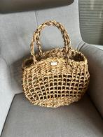 Handgemaakte rieten tas, Ophalen of Verzenden, Zo goed als nieuw, Beige, Handtas