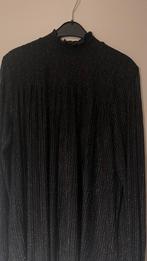 Zwarte blouse met zilverdraad - maat L, Ophalen of Verzenden, Zo goed als nieuw, Maat 42/44 (L), Zwart