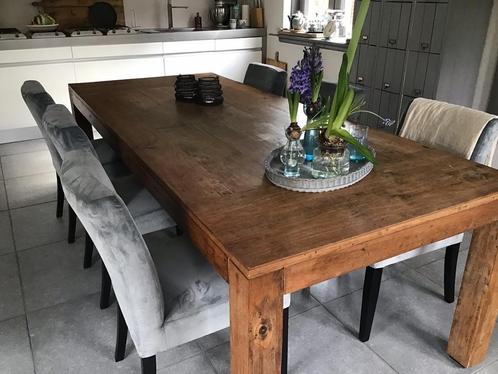 Grote Teak eetkamertafel 250x106x78 (lengtexbreedtexhoogte), Huis en Inrichting, Tafels | Eettafels, Zo goed als nieuw, 100 tot 150 cm