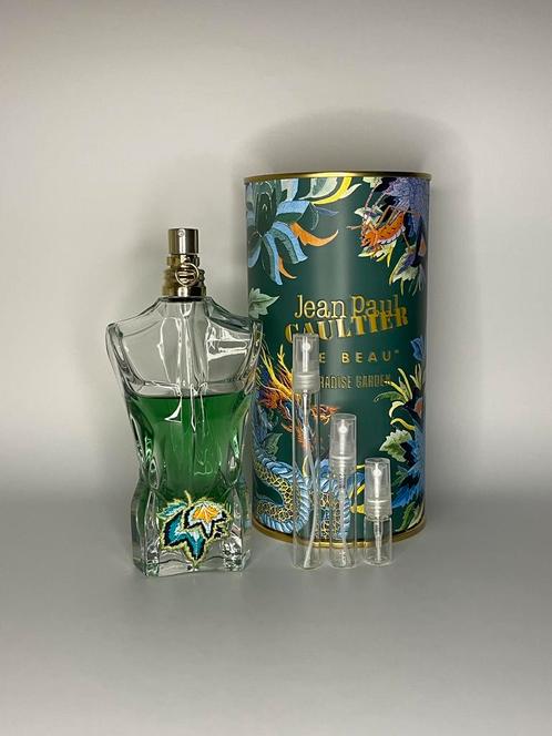Jean Paul Gaultier Le Beau Paradise Garden Sample/Decant, Sieraden, Tassen en Uiterlijk, Uiterlijk | Parfum, Zo goed als nieuw