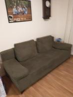 Groene slaapbank 2 persoons met toppers, Ophalen, Gebruikt, Tweepersoons, 75 tot 100 cm