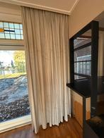 Beige/Grijze gordijnen, Huis en Inrichting, Stoffering | Gordijnen en Lamellen, Ophalen, Gebruikt, 200 cm of meer, Grijs