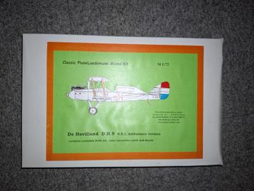 1/72 Classic Plane DH9 Ambulance ML KNIL beschikbaar voor biedingen