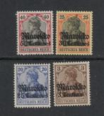 1911 4-wd MAROKKO-Duitse postkantoren-Spaanse valuta, Ophalen of Verzenden, Marokko, Postfris