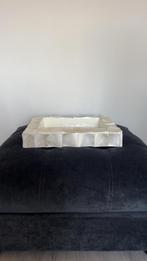 Tafel model schelpen dienblad, Huis en Inrichting, Ophalen, Wit, Minder dan 50 cm, Glas