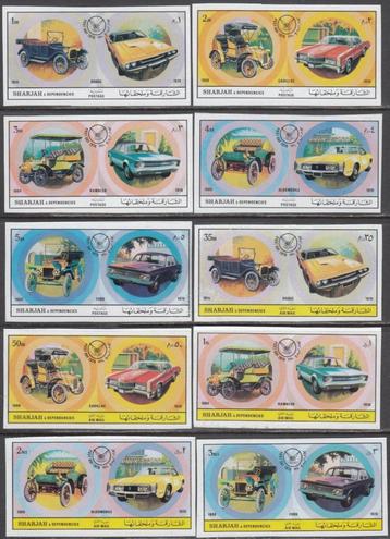 Auto's op serie Sharjah (V.A.E.) Michel 770B/779B ongetand  beschikbaar voor biedingen