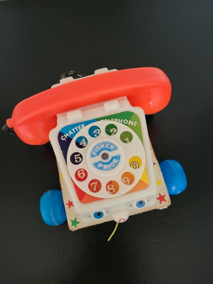 Vintage Fisher Price telefoon uit de jaren 70, Kinderen en Baby's, Speelgoed | Fisher-Price, Gebruikt, Duw- of Trekspeelgoed, Ophalen