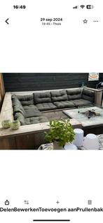 Hoekbank 3x3 van stijgerhout, Ophalen, Gebruikt