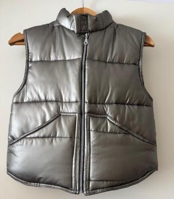 Zilveren metallic bodywarmer - T1/34 - steekzakken - nieuw beschikbaar voor biedingen