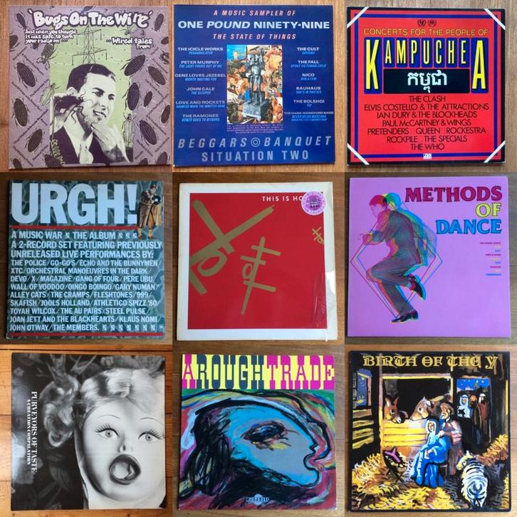 Verzamel LP's new wave punk underground alternatief jaren 80, Cd's en Dvd's, Vinyl | Rock, Zo goed als nieuw, Alternative, Overige formaten