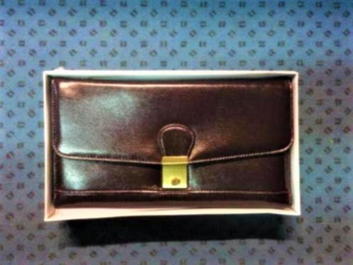 Lederen mapjes / portemonnees, Sieraden, Tassen en Uiterlijk, Portemonnees, Nieuw, Bruin, Ophalen of Verzenden