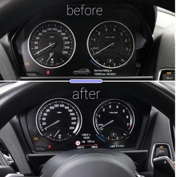 BMW F20 half digitale  km teller. Black panel 6WA beschikbaar voor biedingen