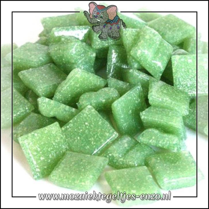 Glasmozaiek steentjes Basic Line | 1cm Mini Spring Green, Hobby en Vrije tijd, Knutselen, Nieuw, Materiaal, Verzenden
