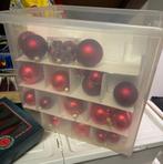 Glazen kerstballen met box, Ophalen, Gebruikt