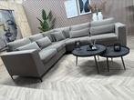 ZGAN Velvet Velours Hoekbank - Taupe - 283 x 253, Ophalen, 250 tot 300 cm, Hoekbank, Zo goed als nieuw