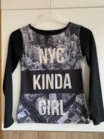 Tshirt lange mouw Coolcat Zwart NYC Kinda Girl Maat 134 140, Gebruikt, Meisje, Coolcat, Ophalen of Verzenden