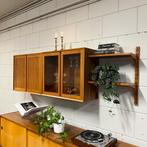 - Vintage wandmeubel •Poul Cadovius• -, Huis en Inrichting, Kasten | Wandmeubels, Gebruikt, ., Teakhout, Ophalen of Verzenden