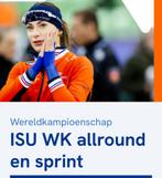 Gevraagd tickets zitplaatsen wk allround en sprint, Twee personen, Maart