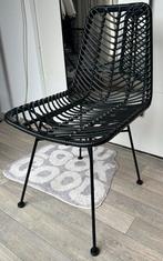 ‘Justin’ stoel van Leen Bakker zwart rotan hele goede staat, Zwart, Ophalen of Verzenden, Zo goed als nieuw, Metaal
